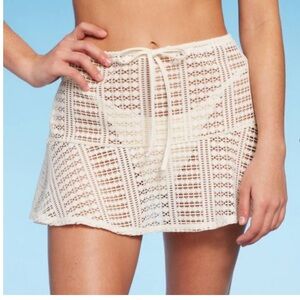 Crotchet Cover Up Mini Skirt